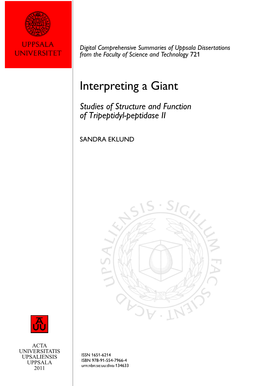 Studies of Structure and Function of Tripeptidyl-Peptidase II