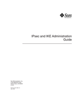 Ipsec and IKE Administration Guide