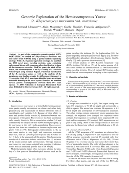 12. Kluyveromyces Marxianus Var. Marxianus