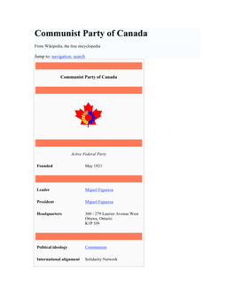 Communist Party of Canada