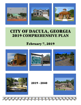 City of Dacula, Georgia 2019 Comprehensive Plan