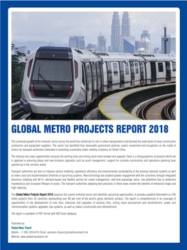 GMT Global Metro Projects Report 2018.Qxp