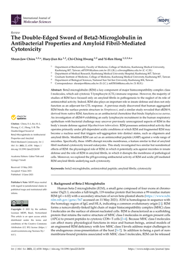 The Double-Edged Sword of Beta2-Microglobulin in Antibacterial Properties and Amyloid Fibril-Mediated Cytotoxicity