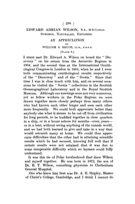 ( 290 ) Edward Adrian Wilson, Ba, Mbcantab