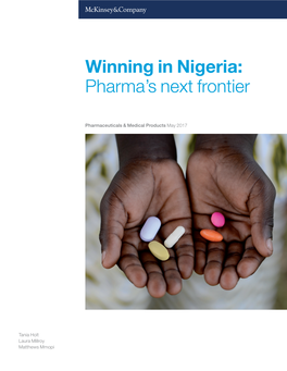 Winning in Nigeria: Pharma's Next Frontier