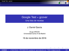 Google Test + Gcover
