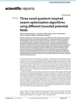 Three Novel Quantum-Inspired Swarm Optimization Algorithms Using