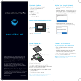 Nighthawk 5G Mobile Hotspot Quick Start Guide