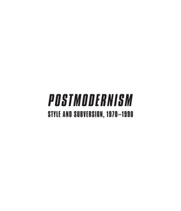 Postmodernism