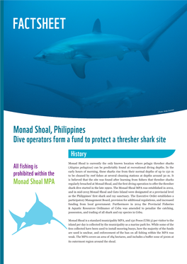 Malapascua Philippines Thresher Shark Tourism Factsheet.Pdf