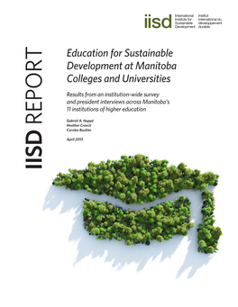 Education for Sustainable Development at Manitoba Colleges and Universities