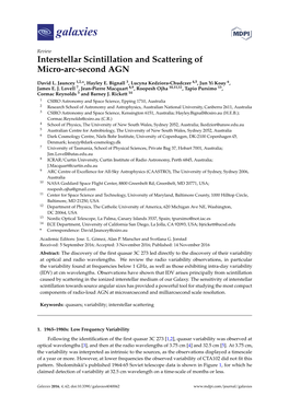 Interstellar Scintillation and Scattering of Micro-Arc-Second AGN
