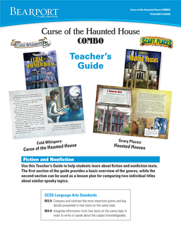 Curse of the Haunted House Teacher's Guide