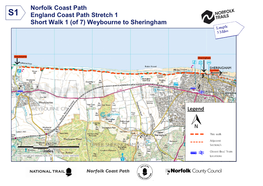 Norfolk Coast Path England Coast Path Stretch 1 Short Walk 1 (Of 7) Weybourne to Sheringham