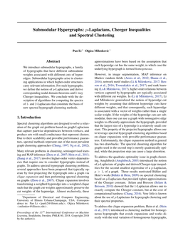 Submodular Hypergraphs: P-Laplacians, Cheeger Inequalities and Spectral Clustering