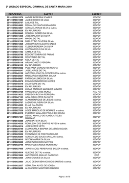 2º Juizado Especial Criminal De Santa Maria 2019