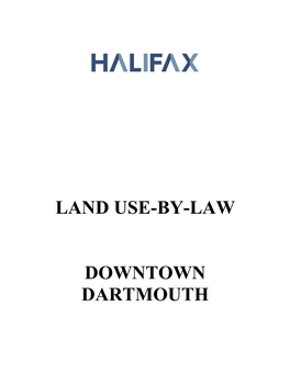 Land Use-By-Law Downtown Dartmouth