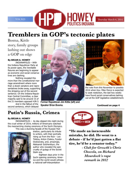 Tremblers in GOP's Tectonic Plates