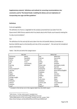 Definitions and Methods for Converting Recommendations Into Constraints