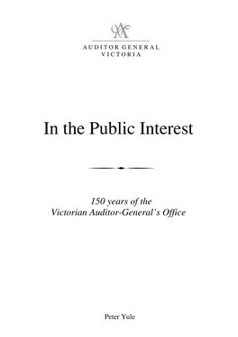 In the Public Interest