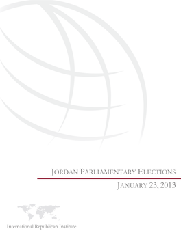 Jordan Parliamentary Elections January 23, 2013