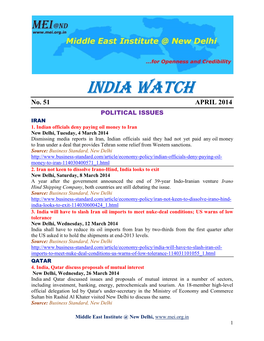 India WATCH No