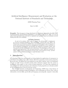 Artificial Intelligence Measurement and Evaluation at The