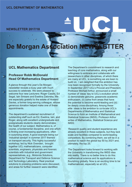 De Morgan Newsletter 2017