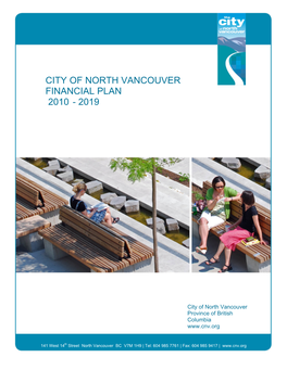City of North Vancouver Financial Plan 2010 - 2019