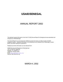 USAID/Senegal