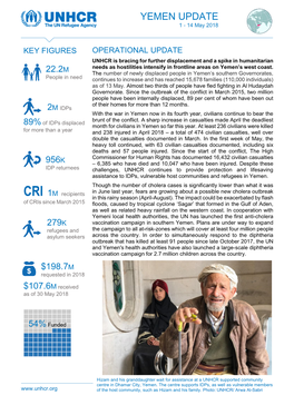 YEMEN UPDATE 1 - 14 May 2018