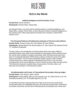 HLS in the World