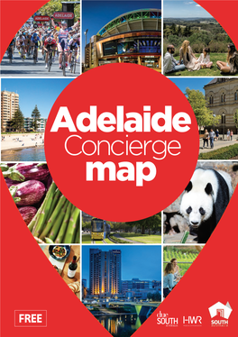 Adelaide Concierge Map Barossa, ABCDE FGHFITZROY TCE Clare I Valley J K LMNO & Gawler Kantarilla