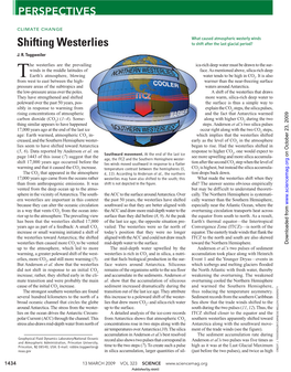 Shifting Westerlies to Shift After the Last Glacial Period? J