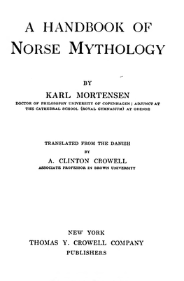 A Handbook of Norse Mythology