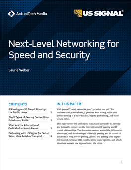 Read Next-Level Networking for Speed and Security