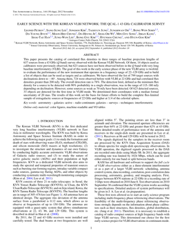 EARLY SCIENCE with the KOREAN VLBI NETWORK: the QCAL-1 43 Ghz CALIBRATOR SURVEY