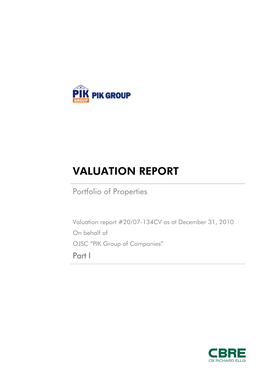 Valuation Report