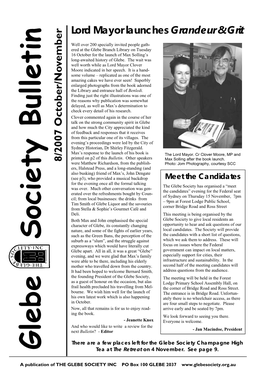 Glebe Society Bulletin 2007 Issue 09