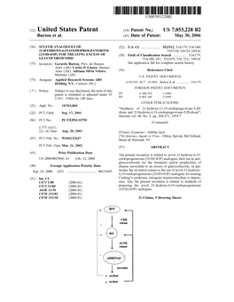 | Secretion !------Cortisol Cortisol US 7,053,228 B2 Page 2