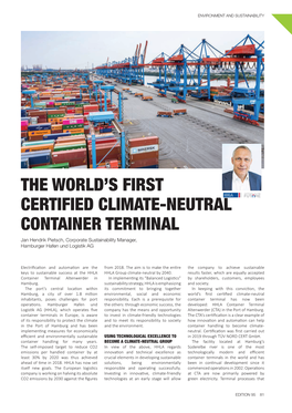 The World's First Certified Climate-Neutral Container