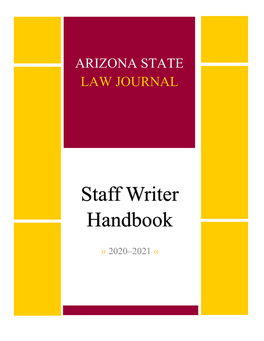 Staff Writer Handbook