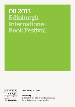 08.2013 Edinburgh International Book Festival