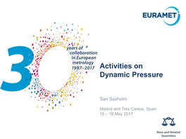 Activities on Dynamic Pressure