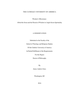 Alfred the Great and the Pursuit of Wisdom in Anglo-Saxon Spirituality