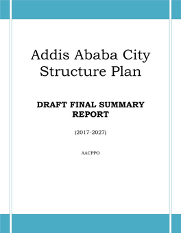 Addis Ababa City Structure Plan
