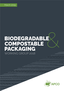 Biodegradeable and Compostable 2018 Working Group