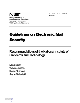 Guidelines on Electronic Mail Security