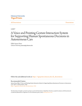 A Voice and Pointing Gesture Interaction System for Supporting