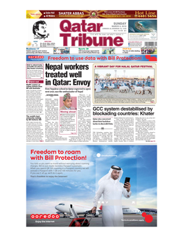 Nepal Workers Treated Well in Qatar